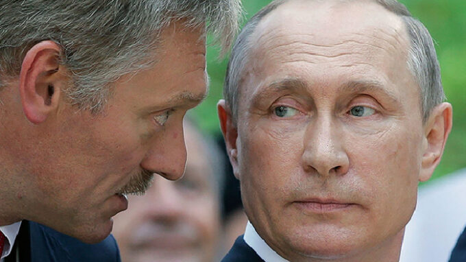 Dmitry Peskov a Vladimir Putin